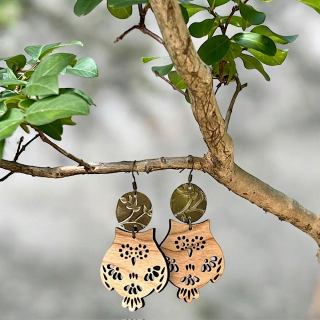 Woodland Owl Earrings