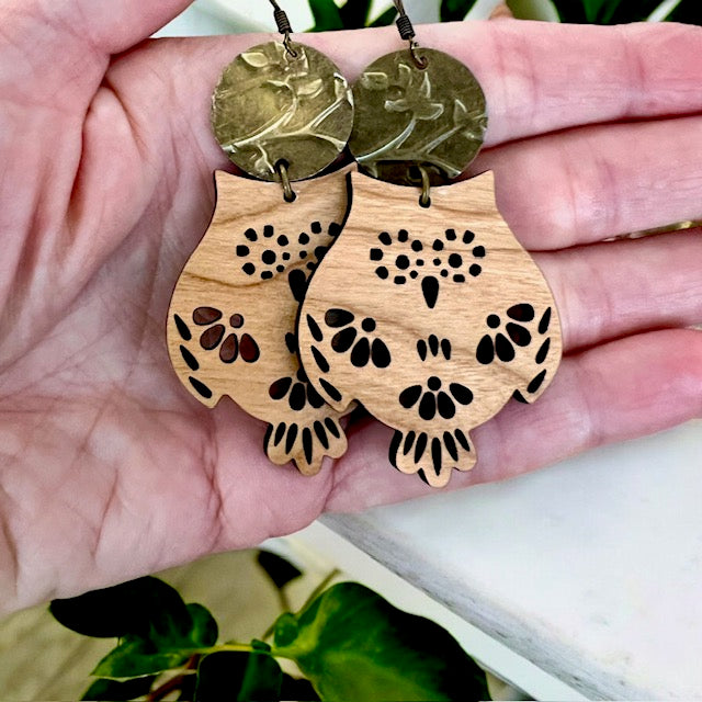 Woodland Owl Earrings