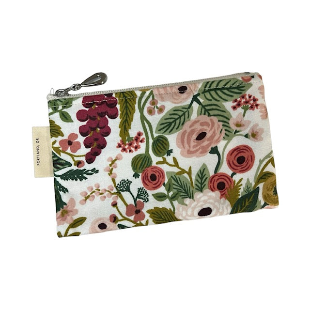 Floral Cotton Jewelry Pouches