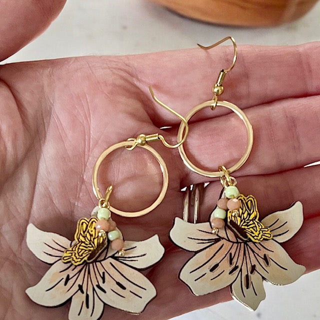 Butterfly & Lily Dangles