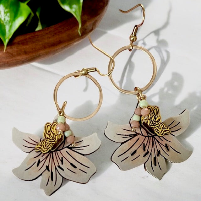 Butterfly & Lily Dangles