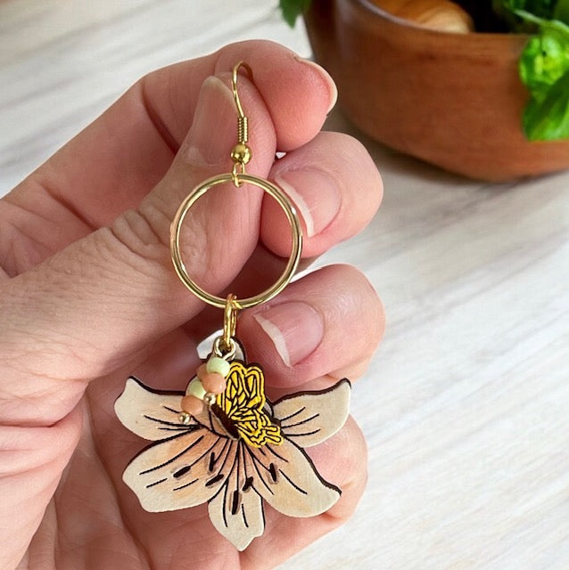 Butterfly & Lily Dangles
