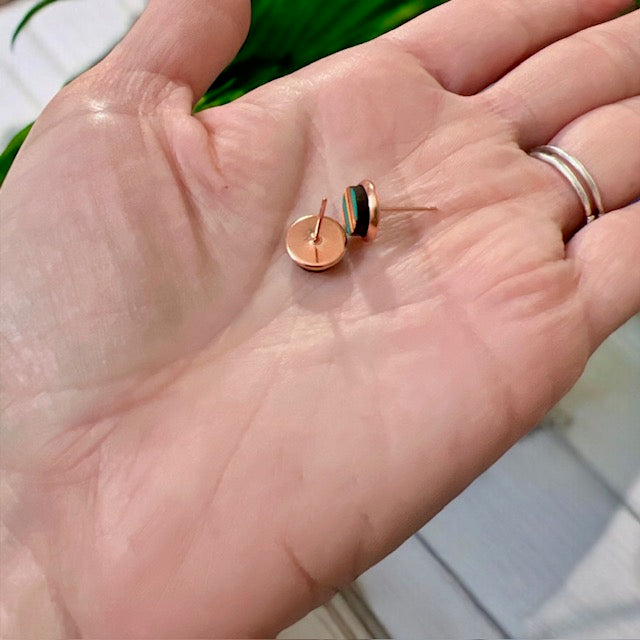 Copper Coast 8mm Mini Stud Earrings