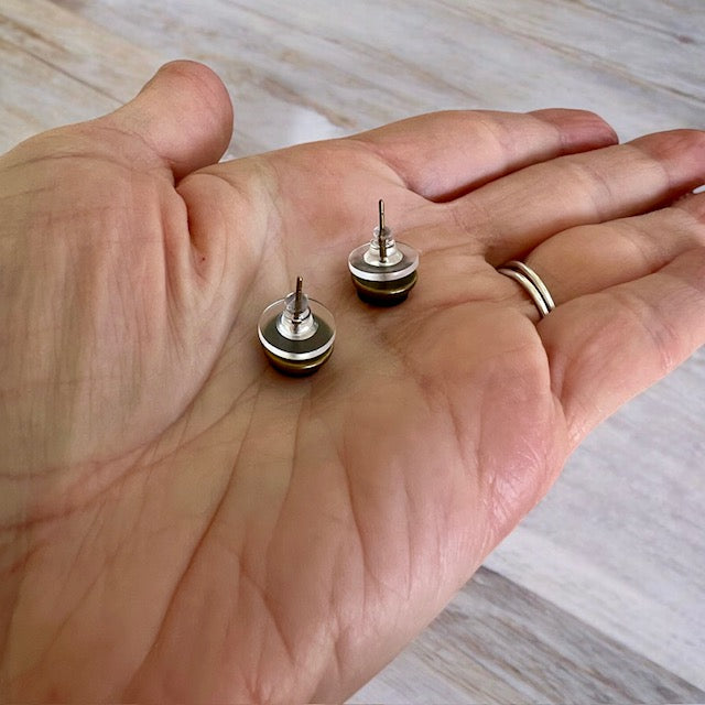 Evening Sunset 8mm Mini Stud Earrings