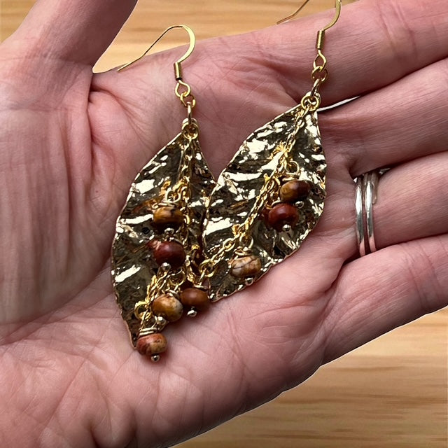 Golden Leaf Dangles