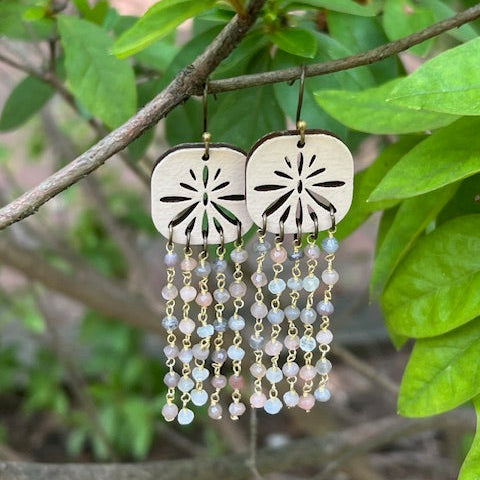 A Free Spirit's Dream Earrings - Moonstone
