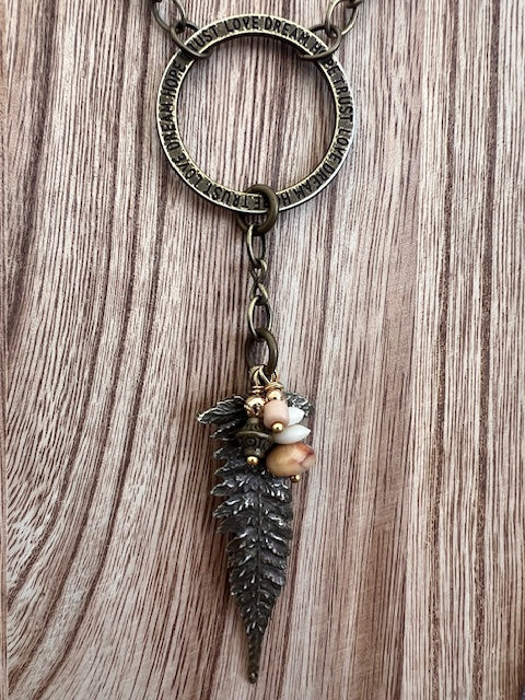 Fern Drop Pendant Necklace