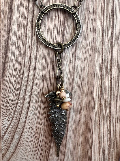 Fern Drop Pendant Necklace