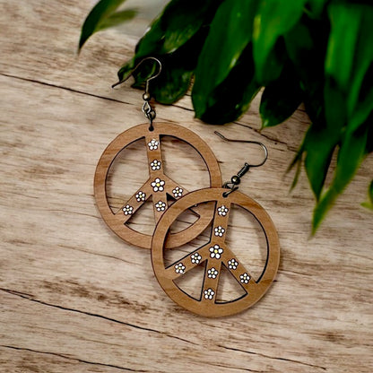Peace, Love and Daises Dangles