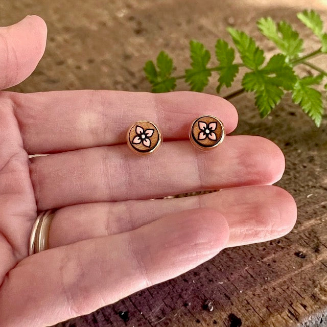 Floral Mini Stud Earrings