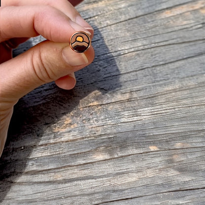 Sunrise, Sunset, Repeat 8mm Mini Stud Earrings