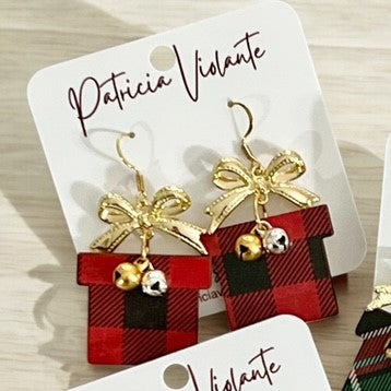 Christmas Gift Earrings - Boxes, Bows and Bells