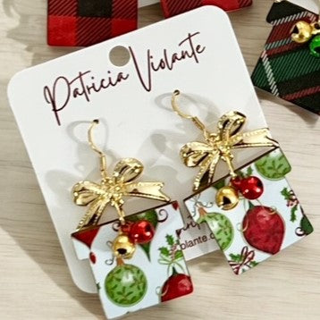 Christmas Gift Earrings - Boxes, Bows and Bells